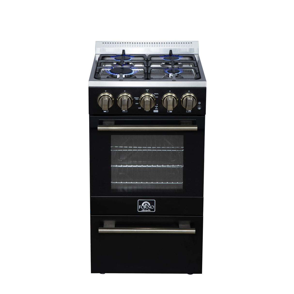 Forno Lamazze 20 Inch Freestanding Gas Range , Compact Design