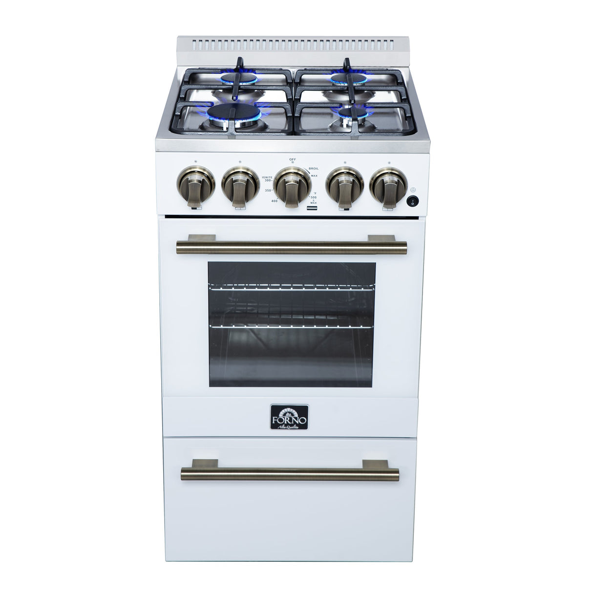 Forno Lamazze 20 Inch Freestanding Gas Range , Compact Design