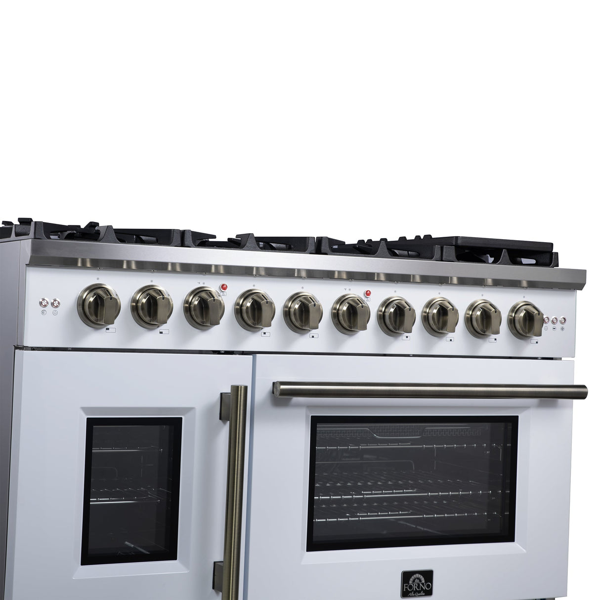 Forno Capriasca Freestanding French Door Gas Range, Convection Oven, Energy Efficient