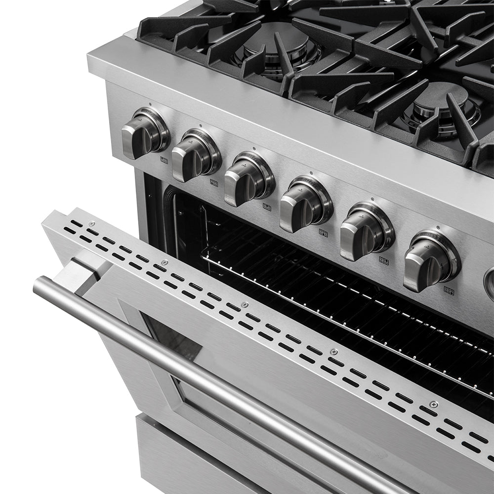 Forno Marco Gas Range Stainless Steel, Convection Oven