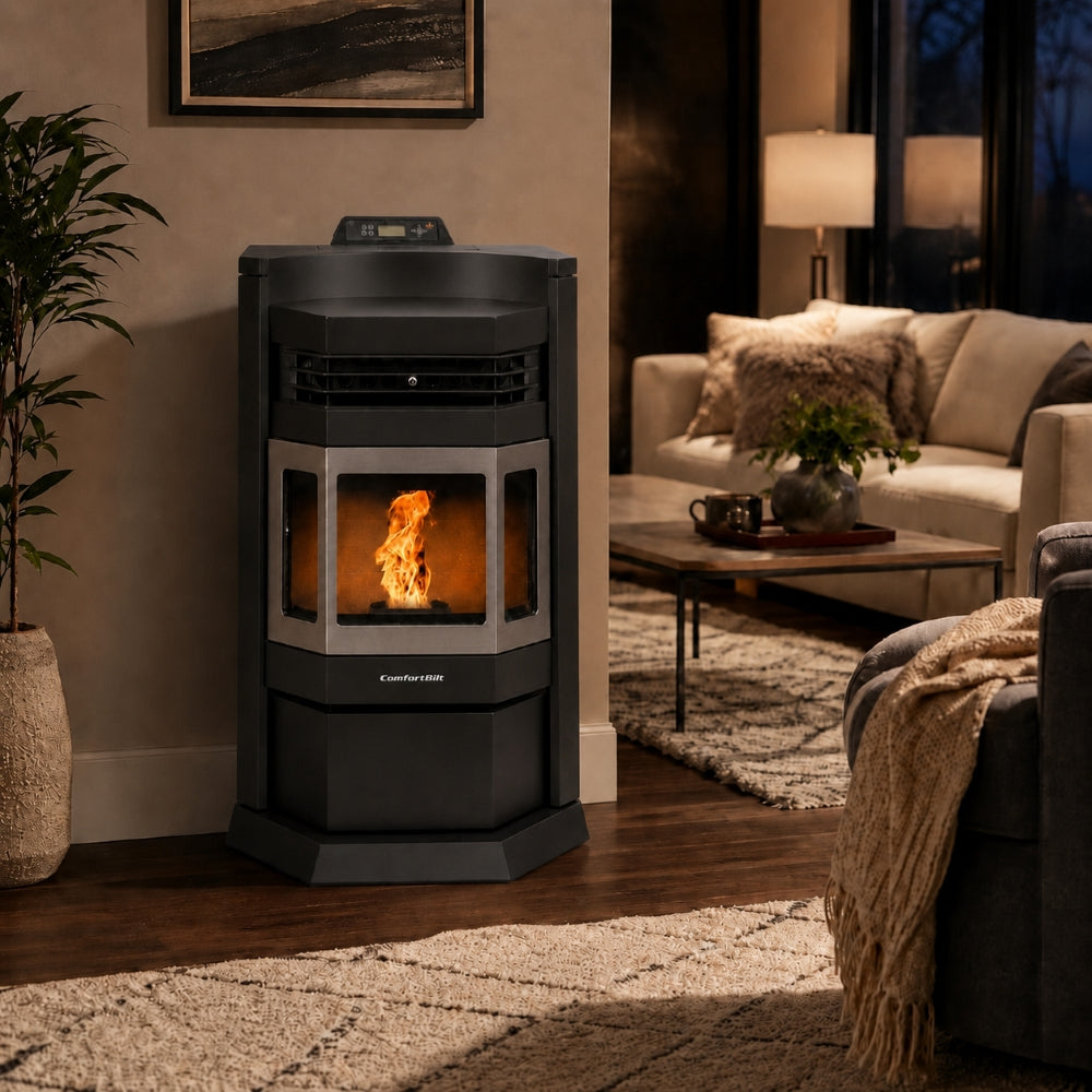 ComfortBilt HP22-N 24" Wood Pellet Stove with Stainless Steel Trim
