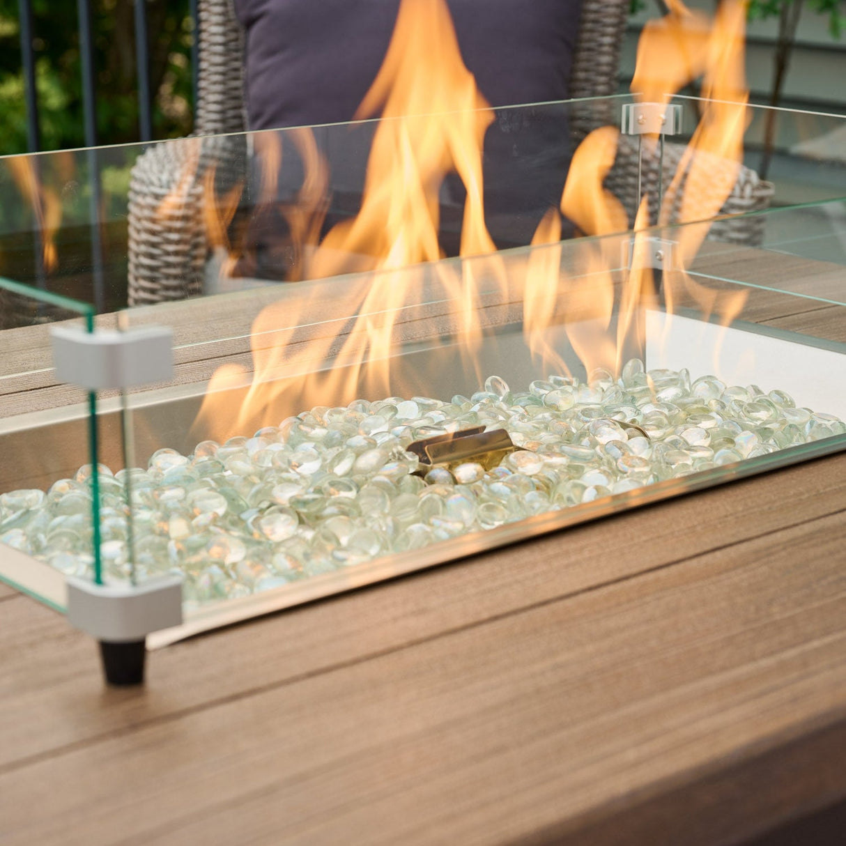 The Outdoor Greatroom Havenwood 44" Rectangular Gas Fire Pit Table - HWADG-1224-K