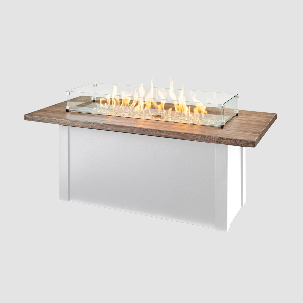The Outdoor Greatroom Havenwood 62" Rectangular Gas Fire Pit Table - HWADG-1224-K