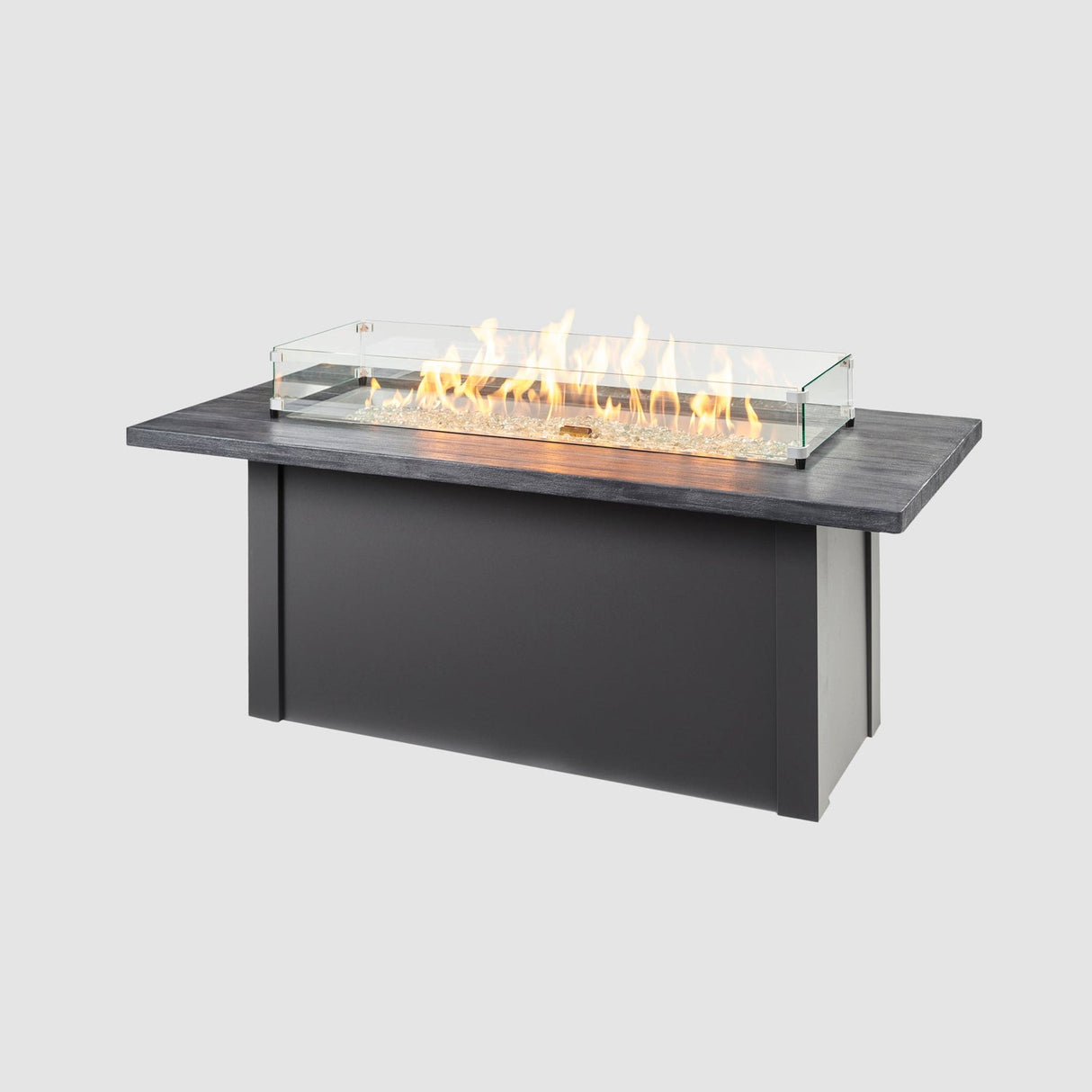 The Outdoor Greatroom Havenwood 62" Rectangular Gas Fire Pit Table - HWADG-1224-K