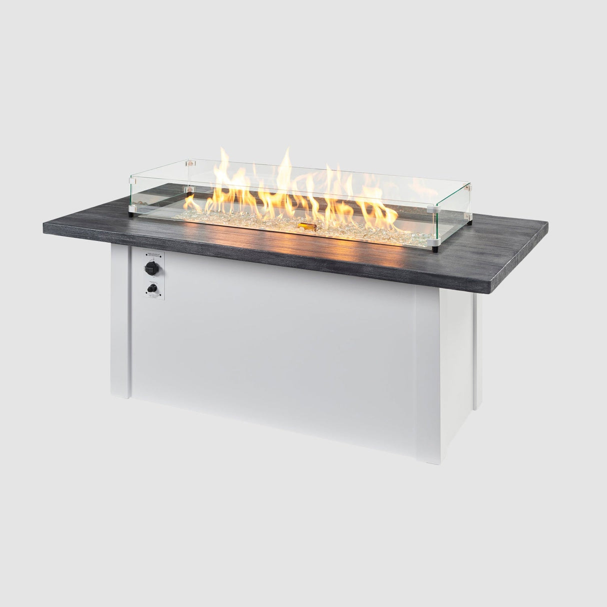 The Outdoor Greatroom Havenwood 62" Rectangular Gas Fire Pit Table - HWADG-1224-K