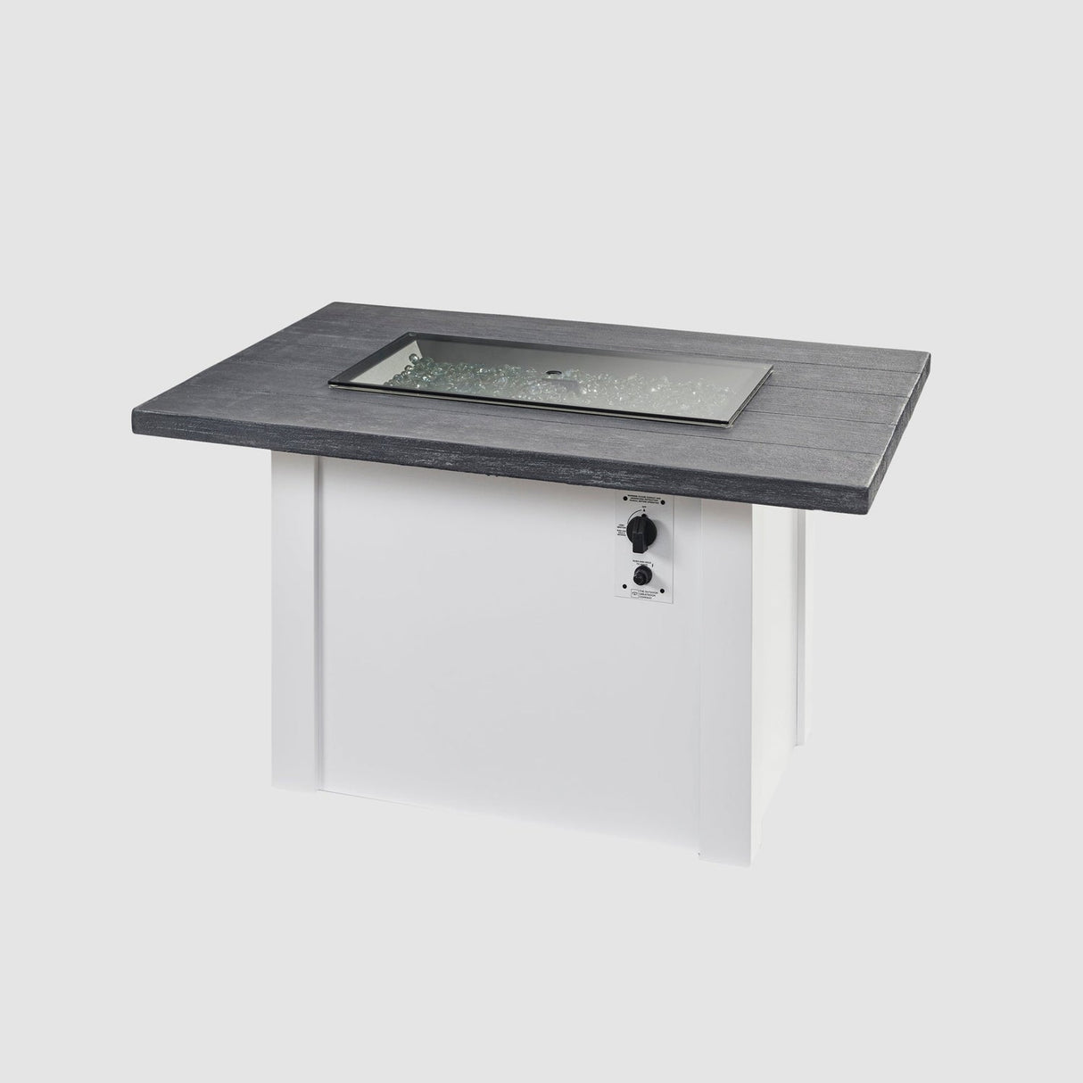 The Outdoor Greatroom Havenwood 44" Rectangular Gas Fire Pit Table - HWADG-1224-K