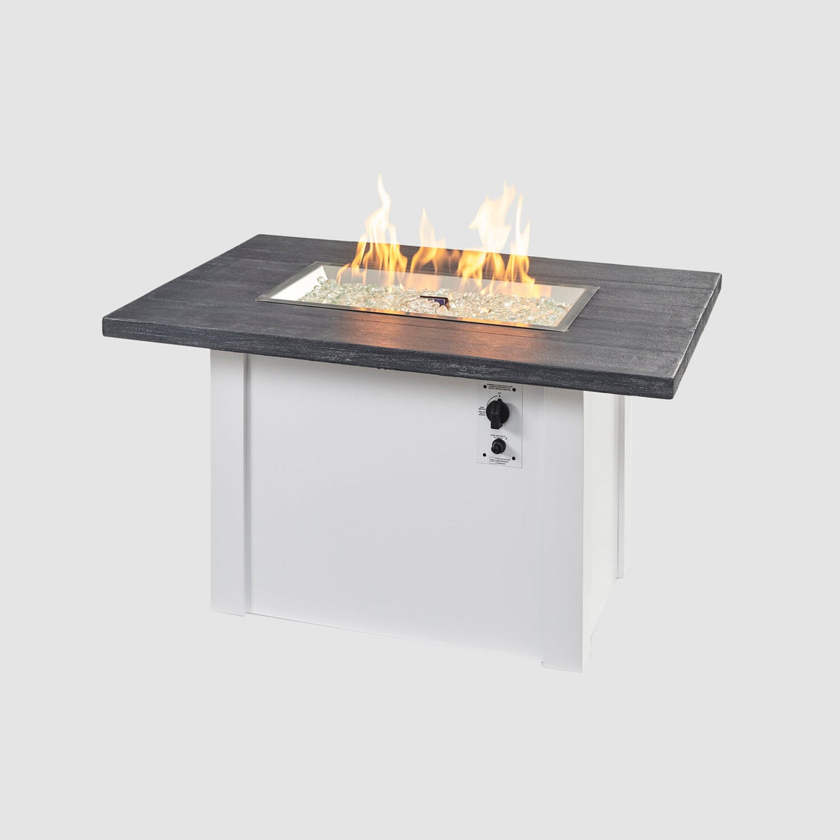 The Outdoor Greatroom Havenwood 44" Rectangular Gas Fire Pit Table - HWADG-1224-K