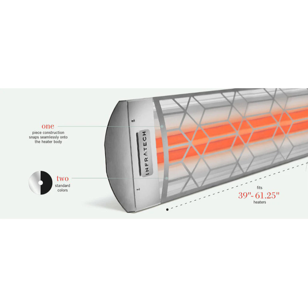 Infratech C Series Single Element with Craftsman Motif C2027 2000 Watts 277V 7.22 Amps Infrared Electric Patio Heater 39 x 8.19 x 2.5 in. - 21-3030