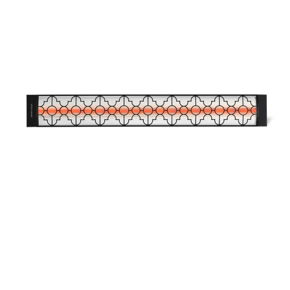 Infratech C Series Single Element with Mediterranean Motif C2624 2600 Watts 240V 10.8 Amps Infrared Electric Patio Heater 48 x 8.19 x 2.5 in.