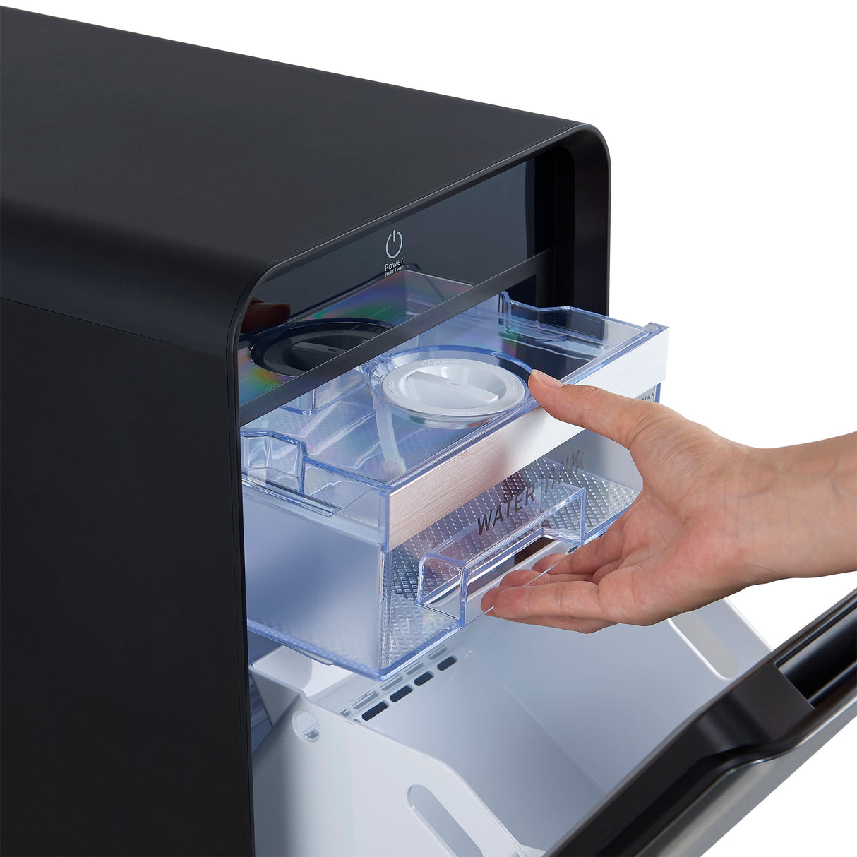 Forno Sferico 11" Ice Maker, Black – 32 Clear Slow-Melting Ice Spheres Daily, 10+ Ball Storage