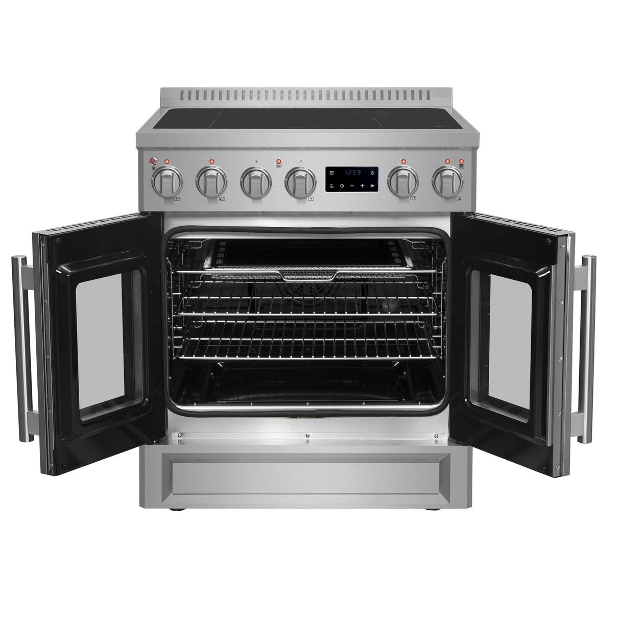Forno Torino French Door Induction Range with Air Fryer and True Convection Oven