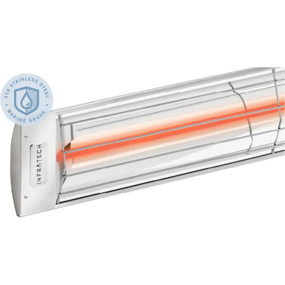 Infratech C Series Single Element C3024 3000 Watts 240V 12.5 Amps Infrared Electric Patio Heater 61.25 x 8.19 x 2.5 in. - 21-3200