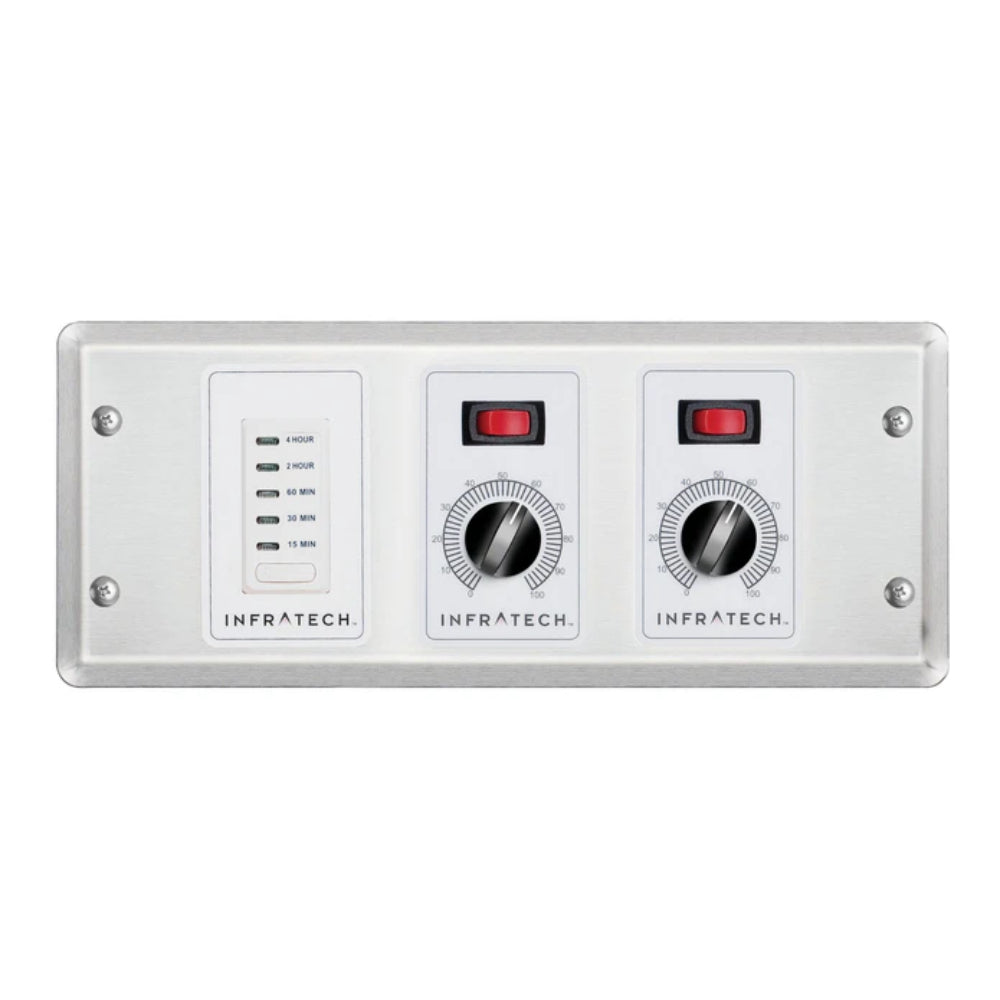 Infratech 30 4046 Solid State Control, 2 Zone Analog Control with Digital Timer - 4.5 x 12.25 x 2.5 in.