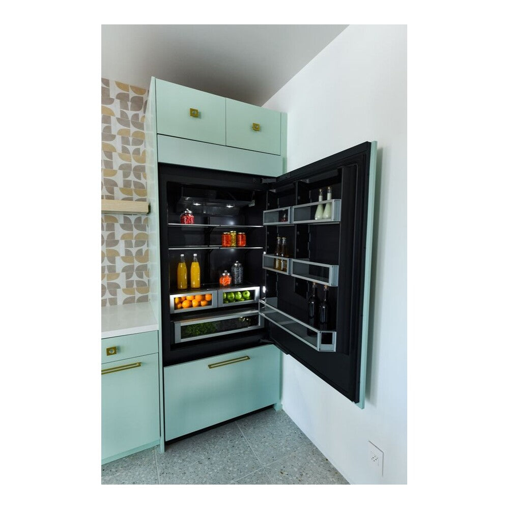 JennAir 36 inch Fully Integrated Built-In Bottom Freezer with 20.86 cu. ft. Total Capacity, and Obsidian Interior in Panel Ready, JB36NXFX*E