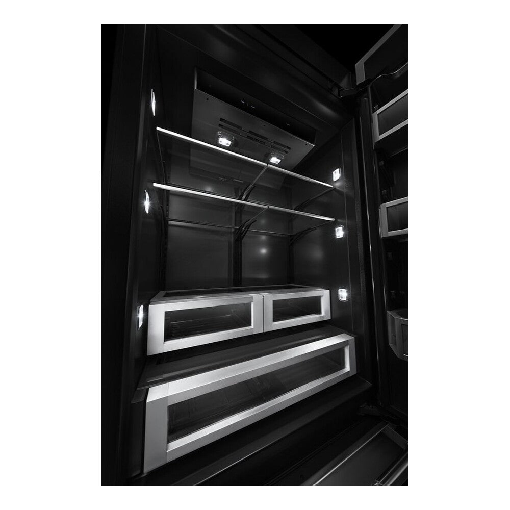 JennAir 36 inch Fully Integrated Built-In Bottom Freezer with 20.86 cu. ft. Total Capacity, and Obsidian Interior in Panel Ready, JB36NXFX*E