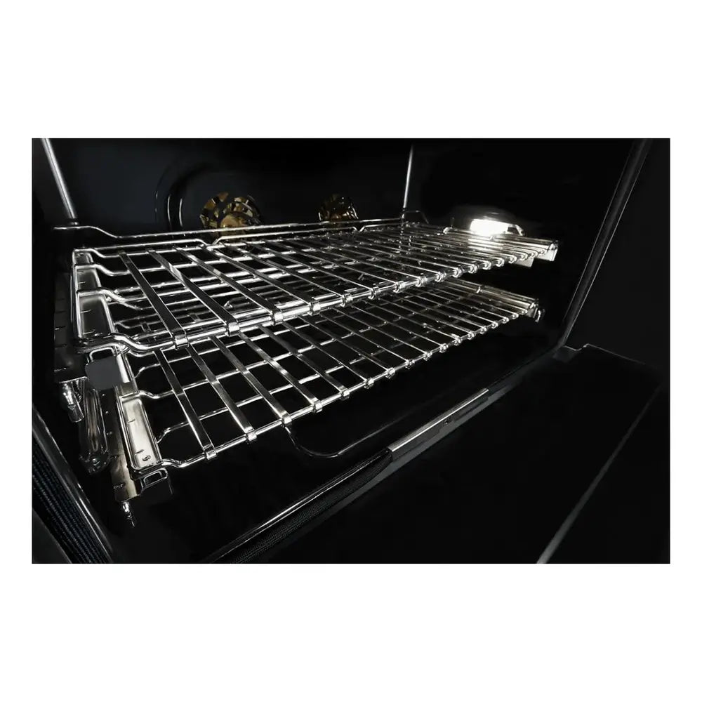 JennAir NOIR 48 inch Dual Fuel Professional Range with 4 Sealed Burners, Griddle, Grill, 6.3 cu. ft. Total Oven Capacity, Dual-Fan True Convection, in Stainless Steel, JDRP748HM