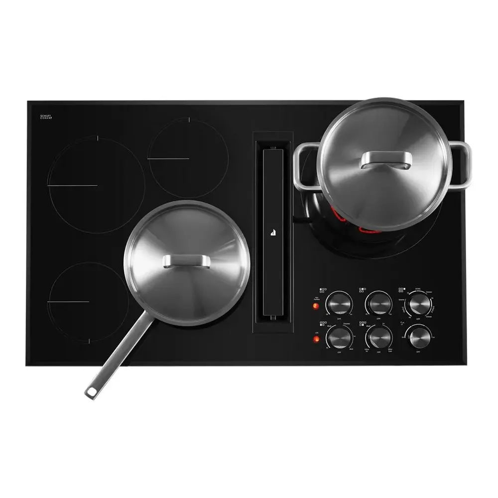 JennAir 36 inch Electric Downdraft Cooktop with 5 Elements, Perimetric Extraction, 3 Fan Speeds, and Triple Choice Element, JED3536G*