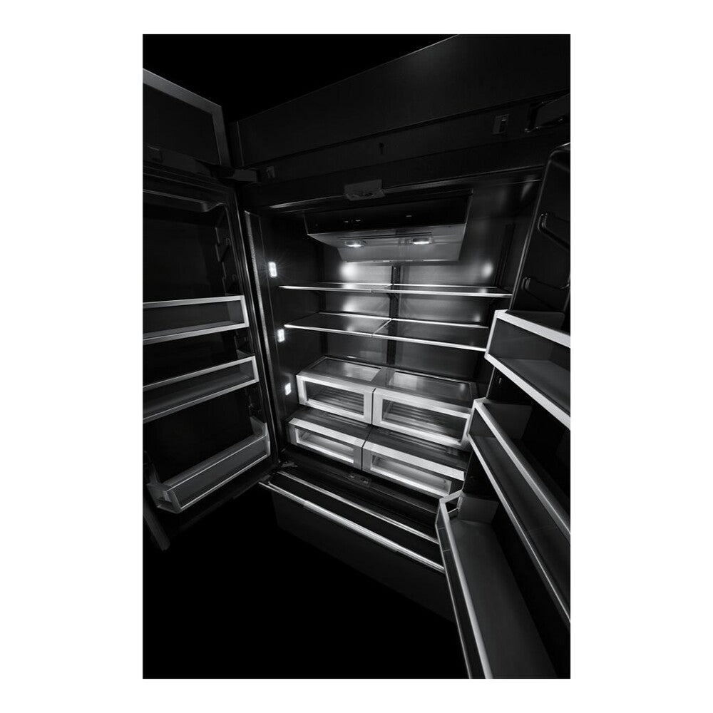 JennAir 36 inch Fully Integrated French Door Refrigerator with 20.81 cu. ft. Capacity, Obsidian Interior in Panel Ready, JF36NXFXDE