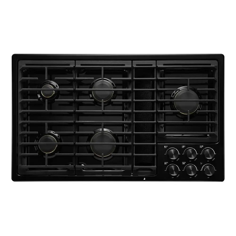 JennAir 36 inch Gas Downdraft Cooktop with 5 Sealed Burners, Knob Controls, 17000 BTU Ultra-High Output Burner, and Melt Cap, JGD3536G*