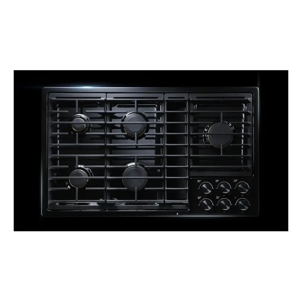 JennAir 36 inch Gas Downdraft Cooktop with 5 Sealed Burners, Knob Controls, 17000 BTU Ultra-High Output Burner, and Melt Cap, JGD3536G*
