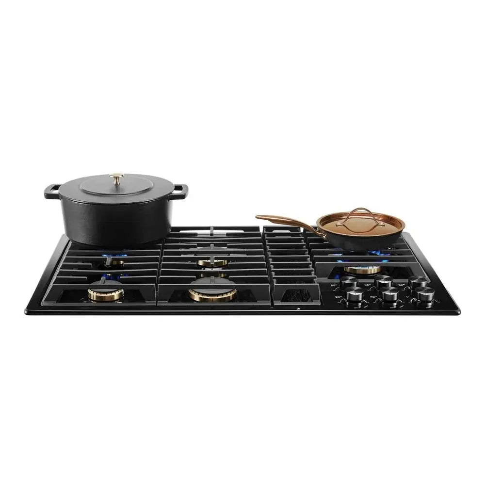 JennAir 36 inch Gas Downdraft Cooktop with 5 Sealed Burners, Knob Controls, 17000 BTU Ultra-High Output Burner, and Melt Cap, JGD3536G*