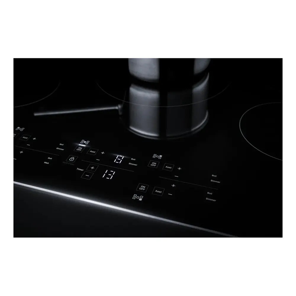 JennAir 36 inch Induction Cooktop with 5 Elements, Auto Sensor Cooking, Assisted Cooking, Emotive Controls, and Pan Detection, JIC4536K*
