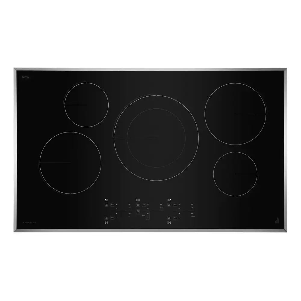 JennAir 36 inch Induction Cooktop with 5 Elements, Auto Sensor Cooking, Assisted Cooking, Emotive Controls, and Pan Detection, JIC4536K*