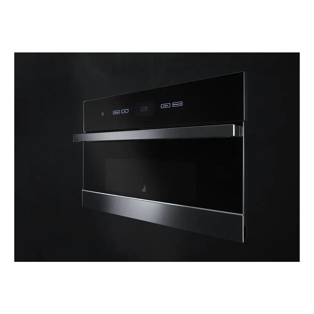 JennAir NOIR 30 inch Built-In Microwave with Speed-Cook, 1.4 cu. ft. Capacity, Smooth Close Door and Sensor Cooking in Floating Glass Black, JMC2430LM