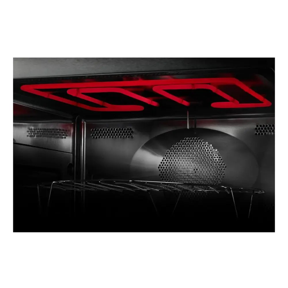 JennAir NOIR 30 inch Built-In Microwave with Speed-Cook, 1.4 cu. ft. Capacity, Smooth Close Door and Sensor Cooking in Floating Glass Black, JMC2430LM