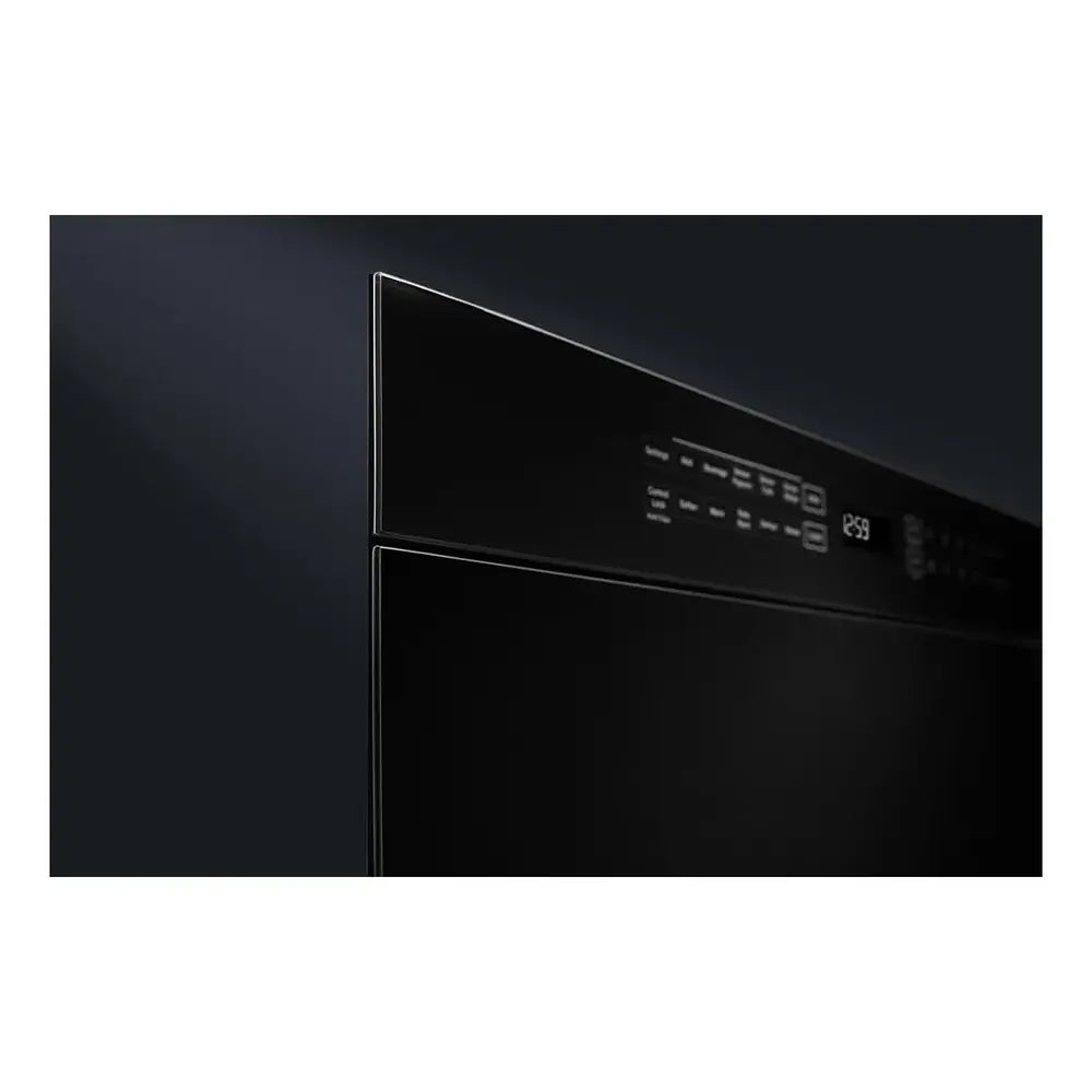 JennAir NOIR 24 inch Undercounter Drawer Microwave Oven with 1.2 cu. ft. Capacity, 950 Cooking Watts and One Touch Access in Floating Glass Black, JMDFS24HM