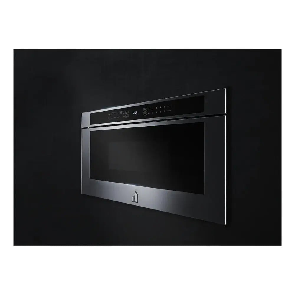 JennAir RISE 30 inch Under Counter Microwave Drawer with 1.2 cu. ft. Capacity, 950 Watts Element, Sensor Reheat and Keep Warm in Stainless Steel, JMDFS30HL
