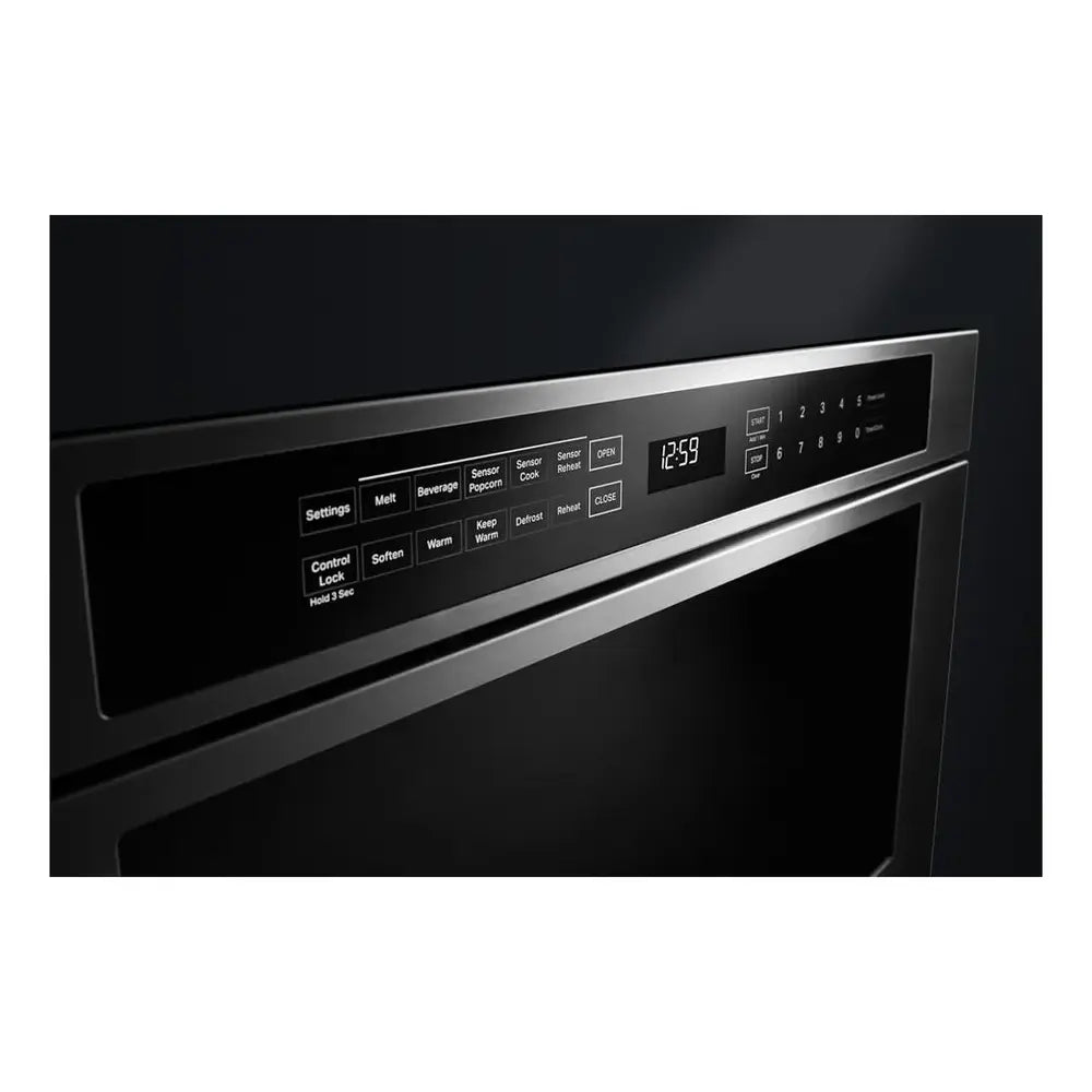 JennAir RISE 30 inch Under Counter Microwave Drawer with 1.2 cu. ft. Capacity, 950 Watts Element, Sensor Reheat and Keep Warm in Stainless Steel, JMDFS30HL