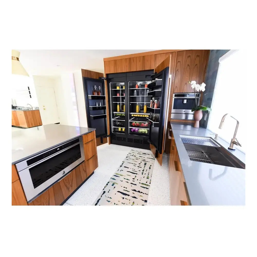 JennAir RISE 30 inch Under Counter Microwave Drawer with 1.2 cu. ft. Capacity, 950 Watts Element, Sensor Reheat and Keep Warm in Stainless Steel, JMDFS30HL