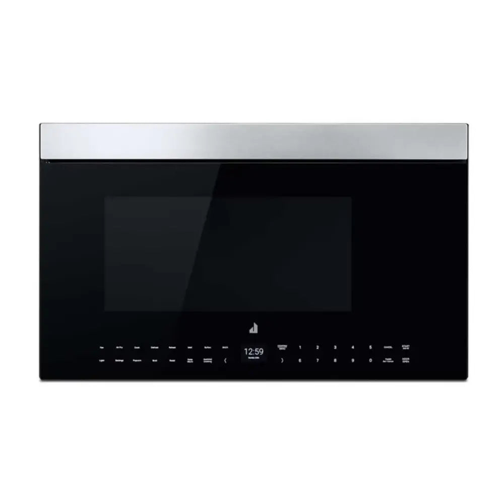 JennAir 30 inch Over the Range Microwave offers 1.1 cu. ft. Capacity, 400 CFM, Air Fry, in Floating Glass Black, JMHF730RBL