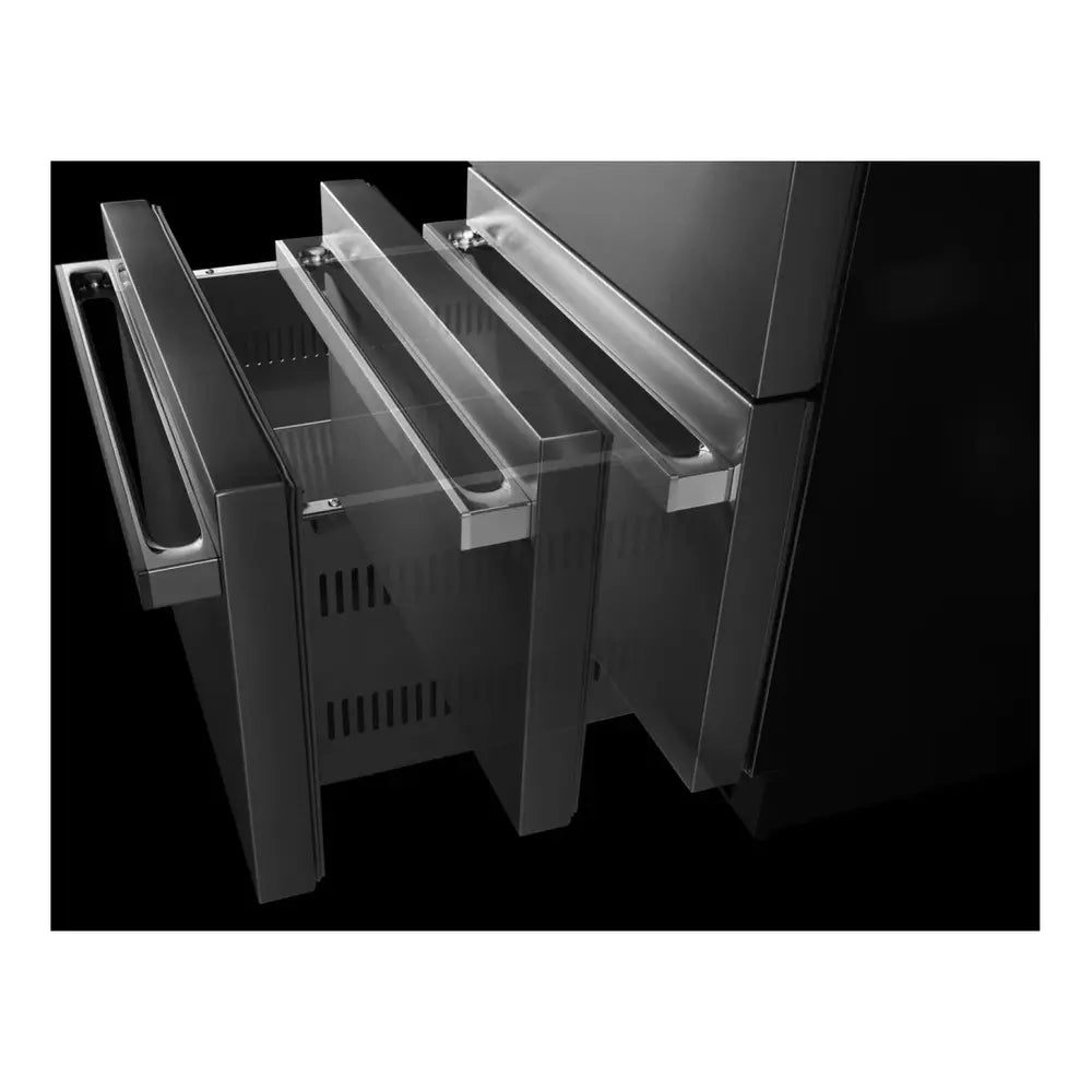 JennAir 24 inch Double Drawer Refrigerator with 4.7 cu. ft. Capacity, Obsidian Interior and Smooth Close Drawers in Panel Ready, JUDFP242HX