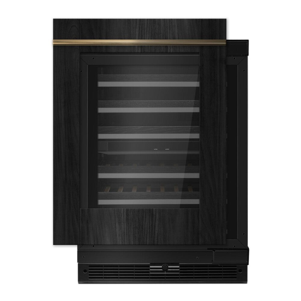 JennAir 24 inch Built-In Undercounter Wine Cellar with 45 Bottle Capacity, Independent Temperature Zones in Panel Ready, JUWF*242HX