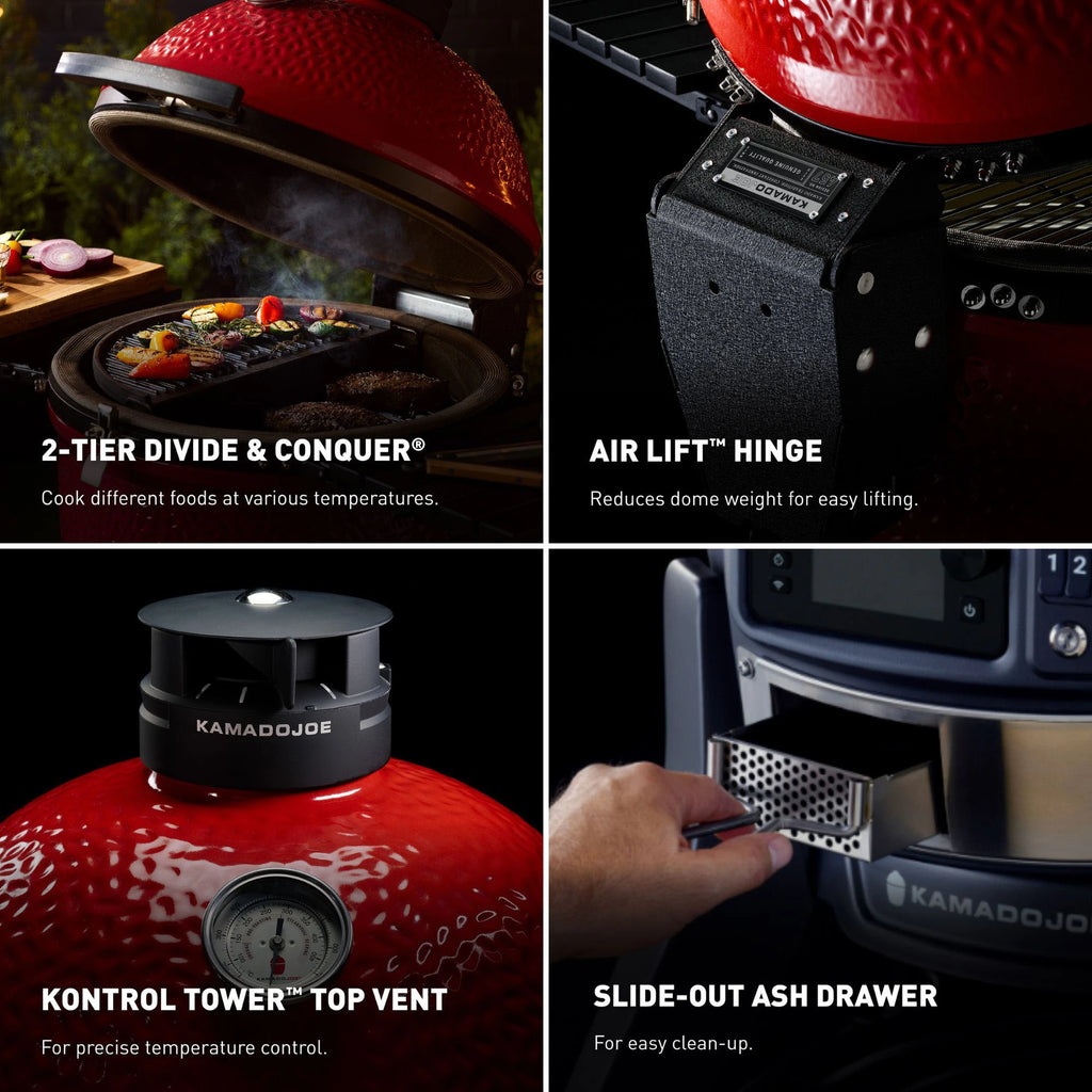 Kamado Joe Big Joe Konnected Joe Digital WiFi Charcoal Grill & Smoker - KJ15042425