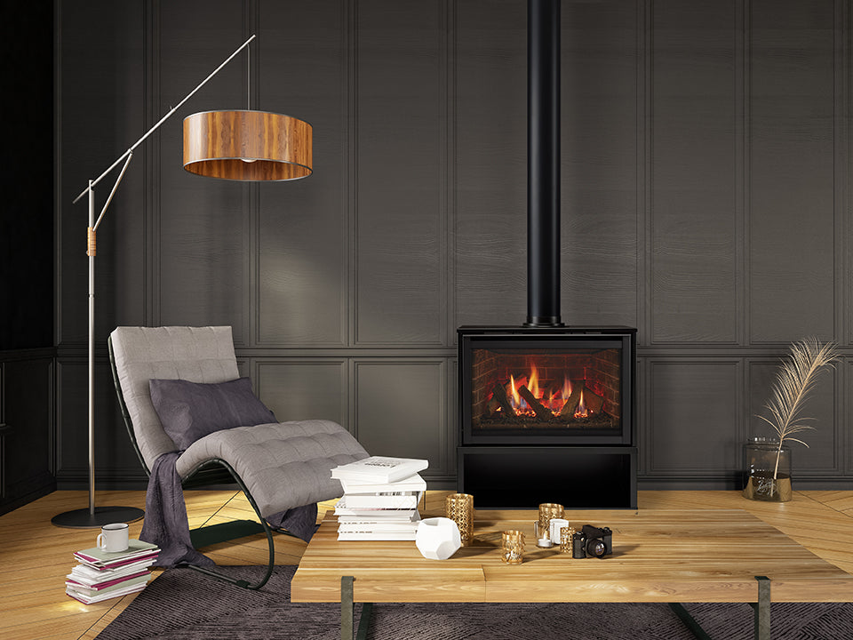 Majestic Ruby 30" Freestanding Direct Vent Gas Fireplace