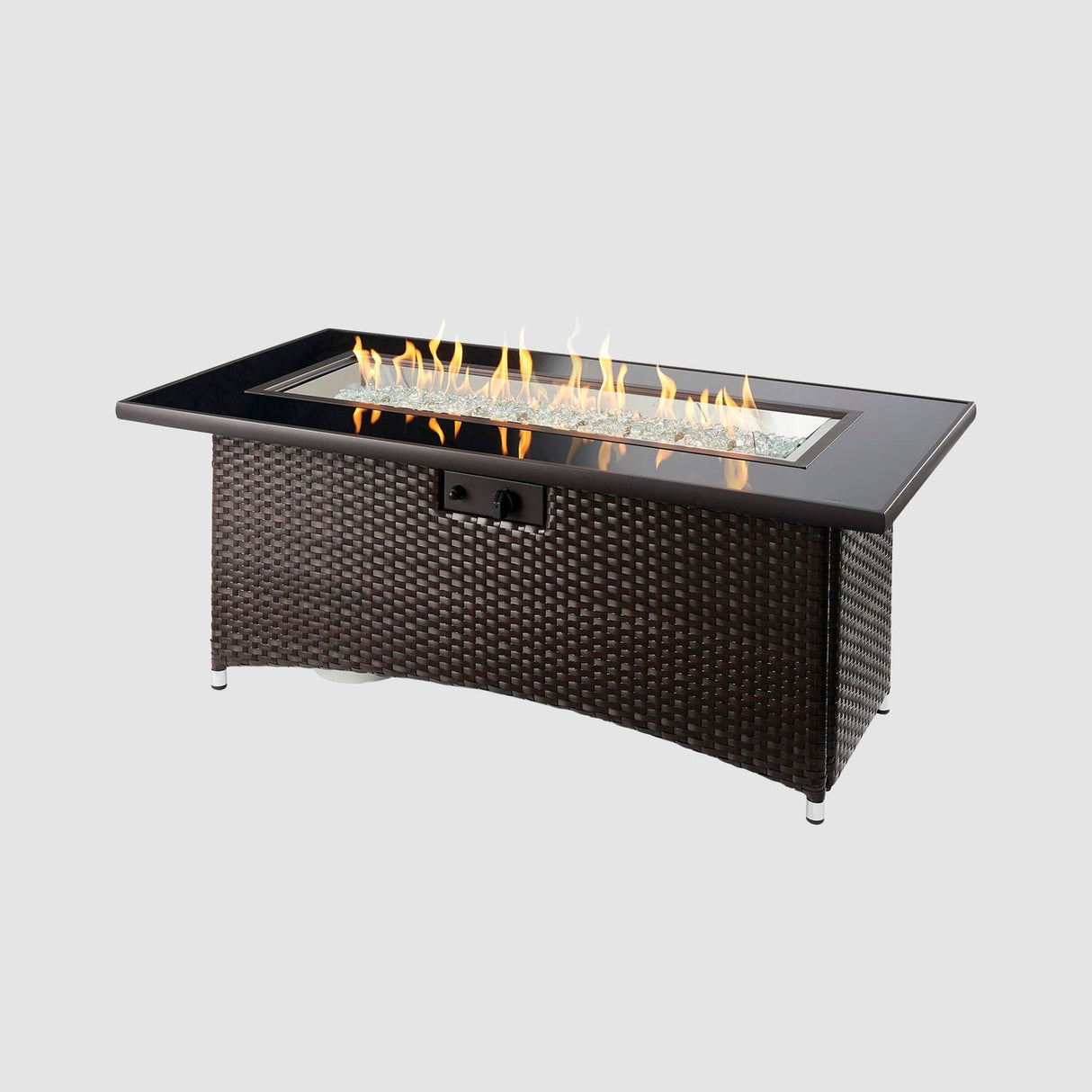 The Outdoor Greatroom Montego 59" Linear Gas Fire Pit Table - MG-1242-BLSM-K