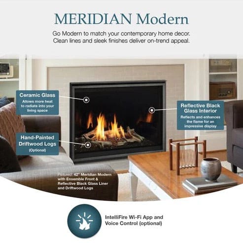 Majestic 42" Meridian Modern Direct Vent Gas Fireplace