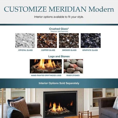 Majestic 36" Meridian Modern Direct Vent Gas Fireplace