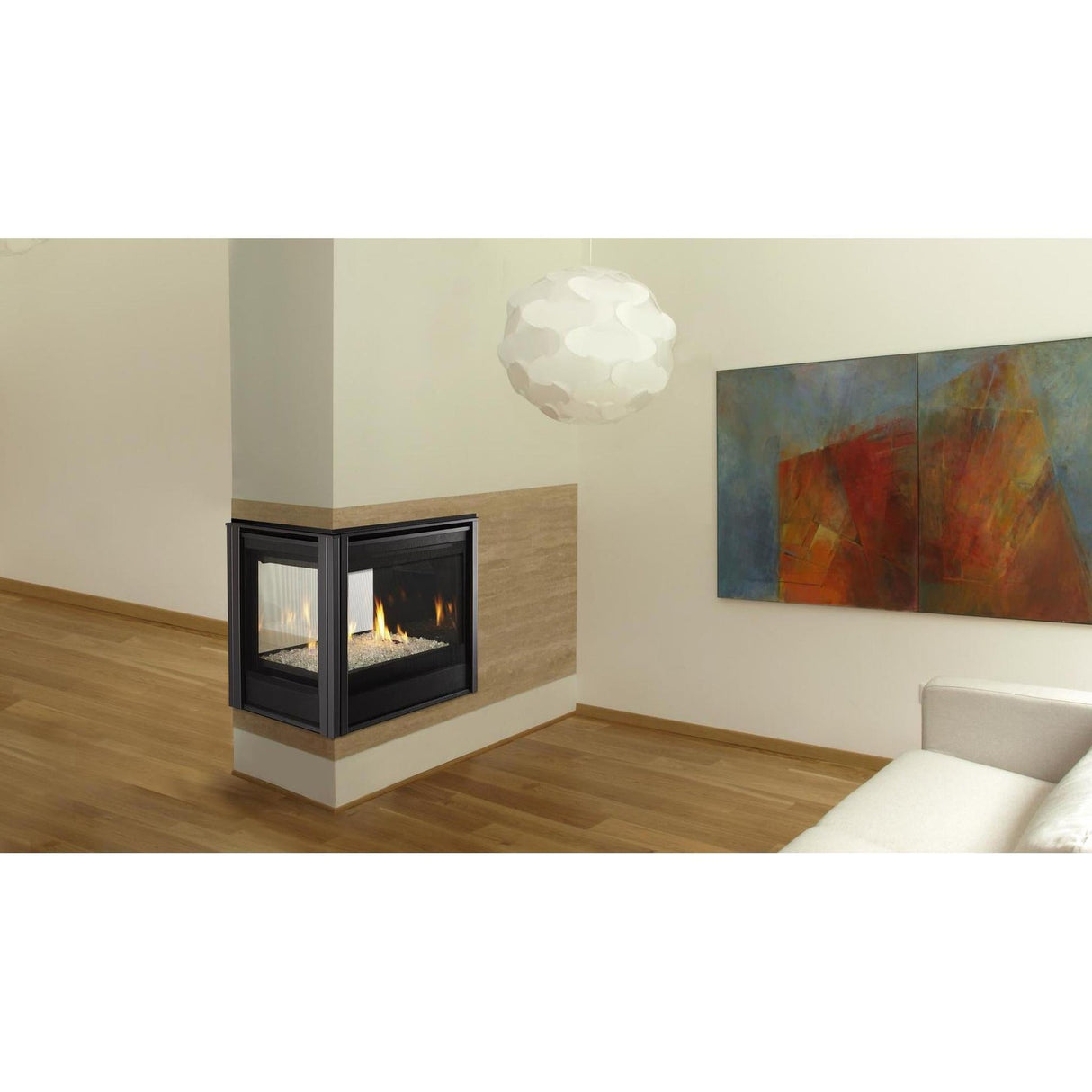 Majestic Pier 36" Traditional Multi-Sided Top/Rear Direct Vent Gas Fireplace