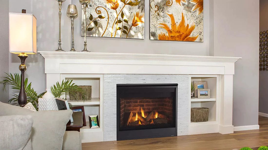 Majestic 36" Quartz Platinum Direct Vent Gas Fireplace
