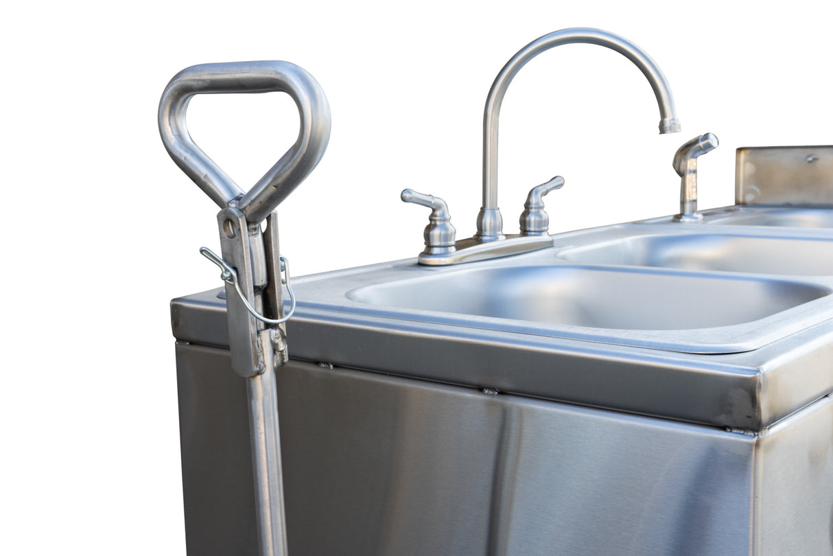 Meadow Creek 3 Bowl Cleanup Sink (Trailer Mounted) - 3B-CU-TM-LP