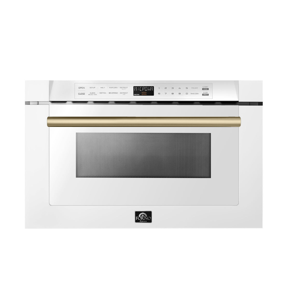 Forno Capoliveri Espresso 24-Inch Microwave Drawer, 1.2 cu.ft, 1500 Watts, Built-In, 11 Power Levels, Sensor Cooking