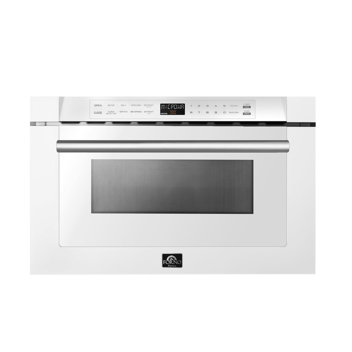 Forno Capoliveri Espresso 24-Inch Microwave Drawer, 1.2 cu.ft, 1500 Watts, Built-In, 11 Power Levels, Sensor Cooking