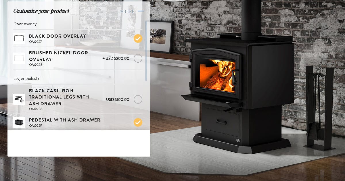 Osburn 2000 Wood Stove with Blower - OB02015