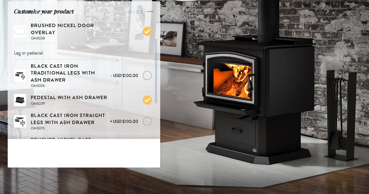 Osburn 2000 Wood Stove with Blower - OB02015