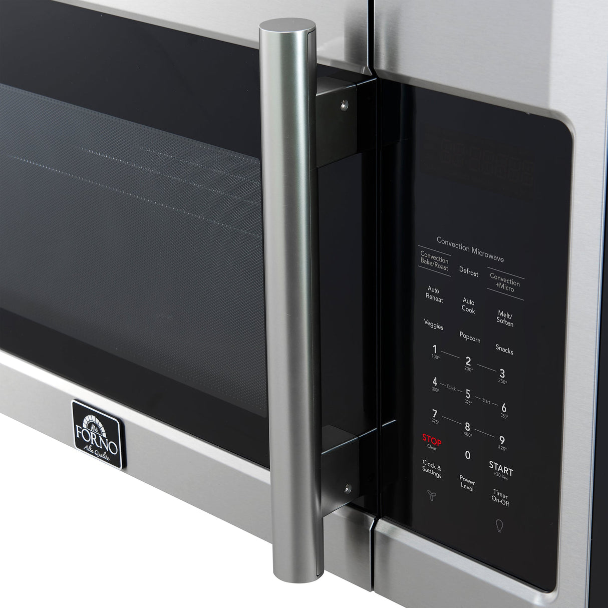 Forno Fornace 30-Inch Over the Range Convection Microwave, Stainless Steel – 1.5 cu.ft, 300 CFM Vent, Touch Control