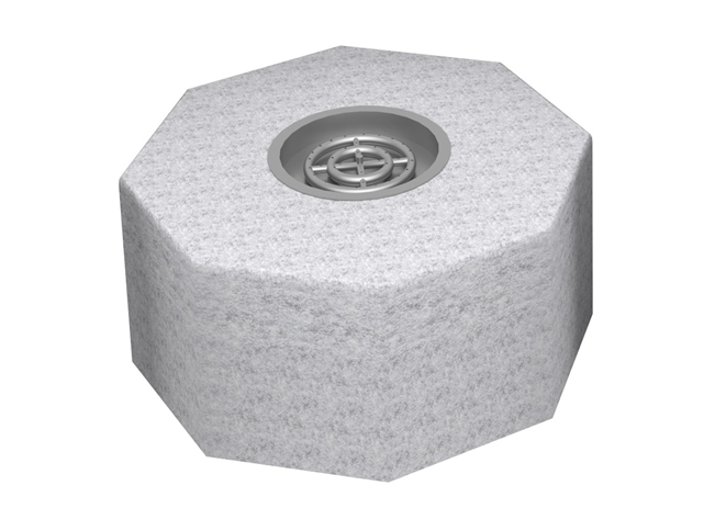 The Outdoor Plus 60" x 24" Ready-to-Finish Octagon Gas Fire Pit Kit